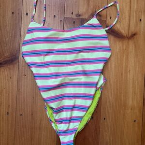 Dippin' Daisy's One Piece Swim - Pink and Yellow